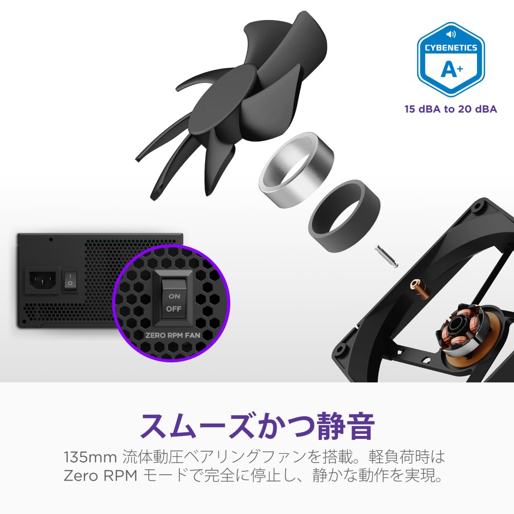 Amazon | NZXT C1000 Gold Core ATX3.1 PC電源ユニット 1000W 80 PLUS